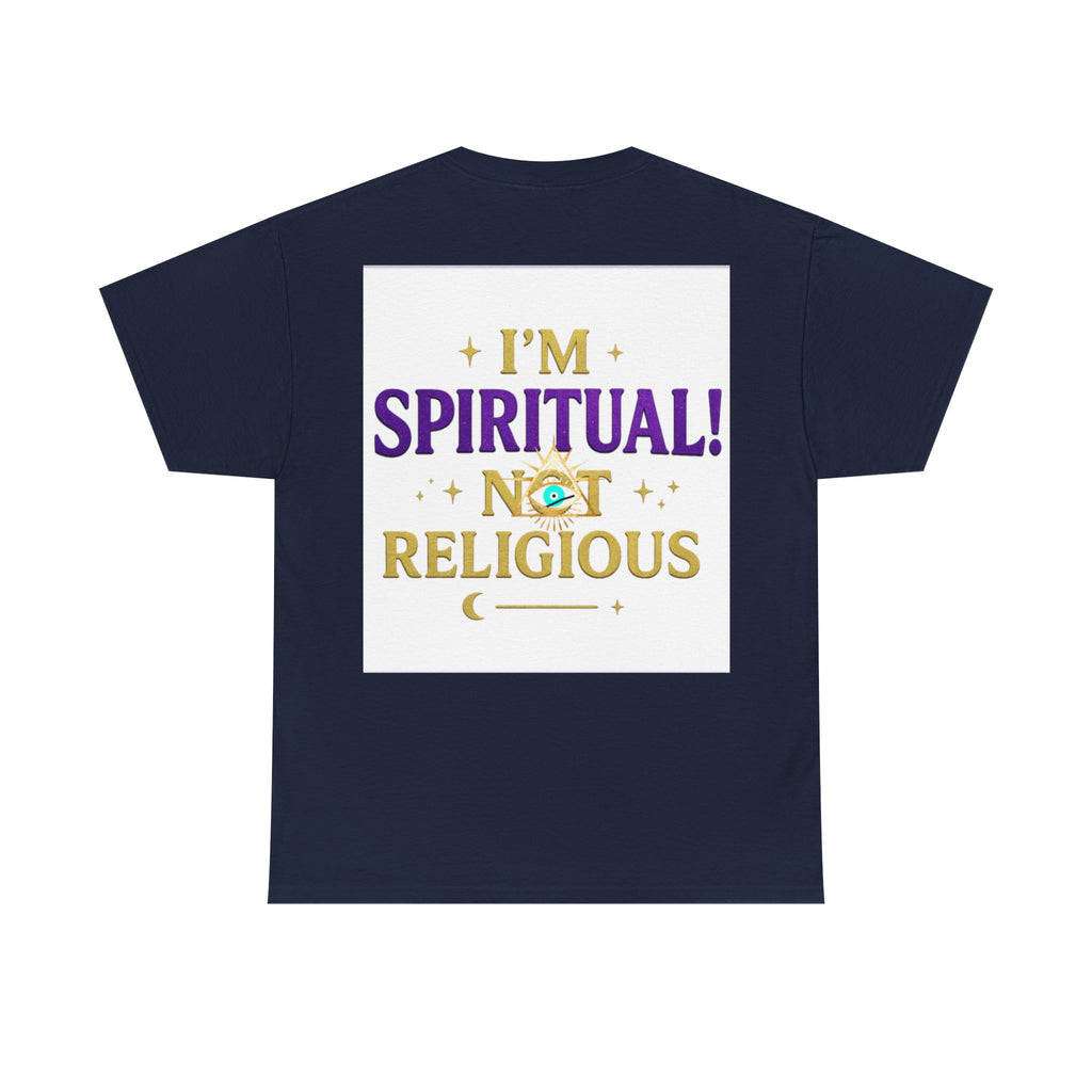 Spiritual Statement Tee, Unisex Cotton Shirt, Boho T-Shirt, Mindfulness Apparel, Gift for Spiritual Friends, Festival Wear