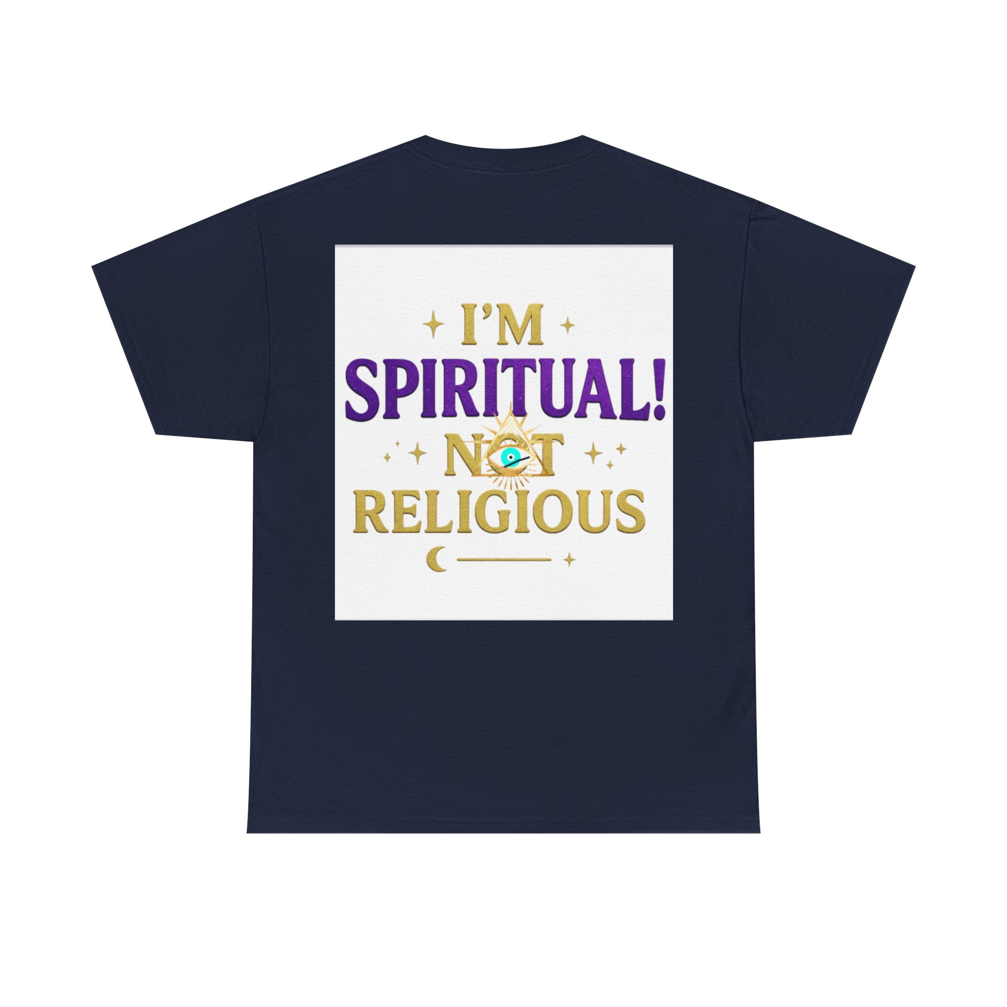 Spiritual Statement Tee, Unisex Cotton Shirt, Boho T-Shirt, Mindfulness Apparel, Gift for Spiritual Friends, Festival Wear