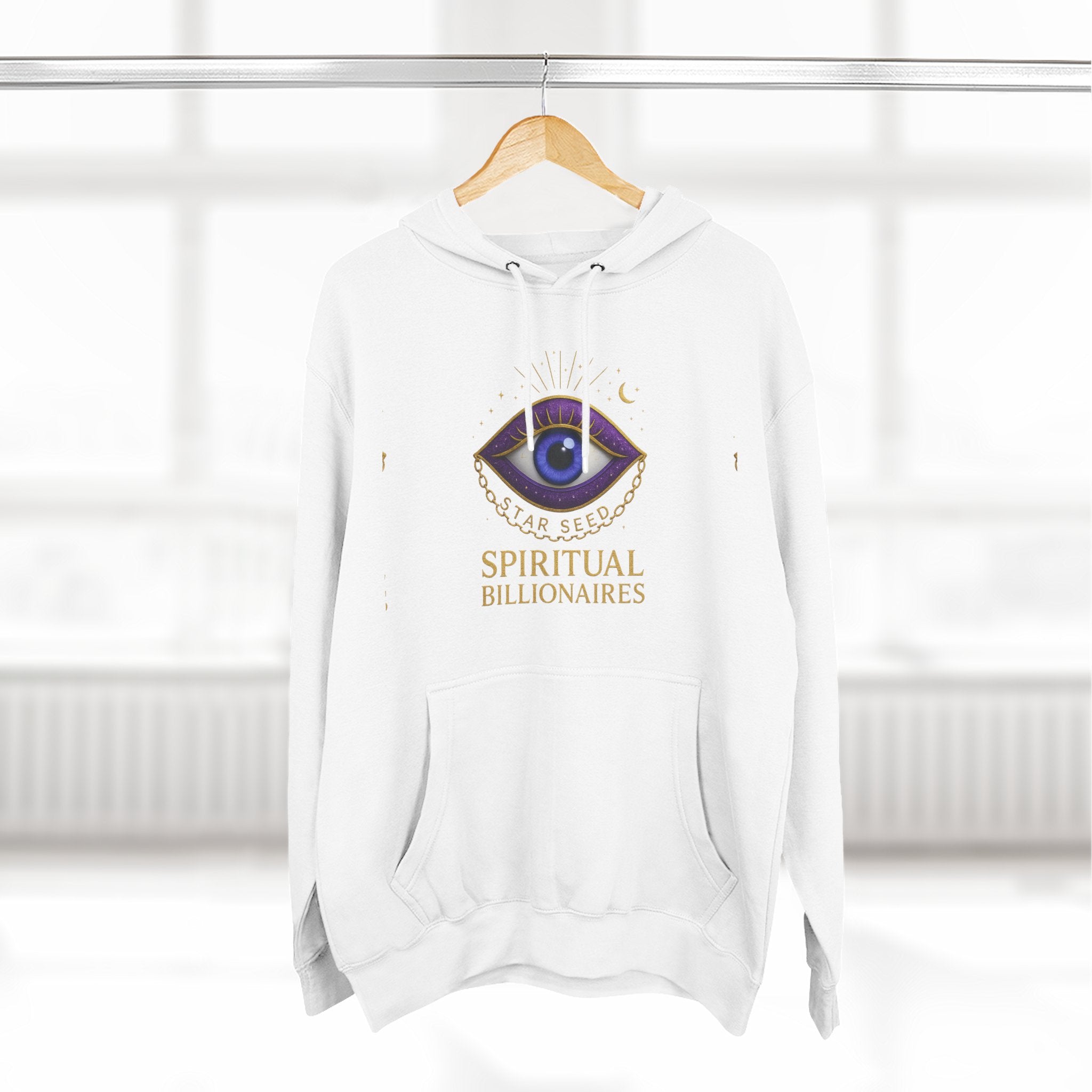 Spiritual Billionaires Hoodie, Cozy Fleece Hoodie, Mindfulness Apparel, Inspirational Gift, Spirituality Sweatshirt, Not Religious Design
