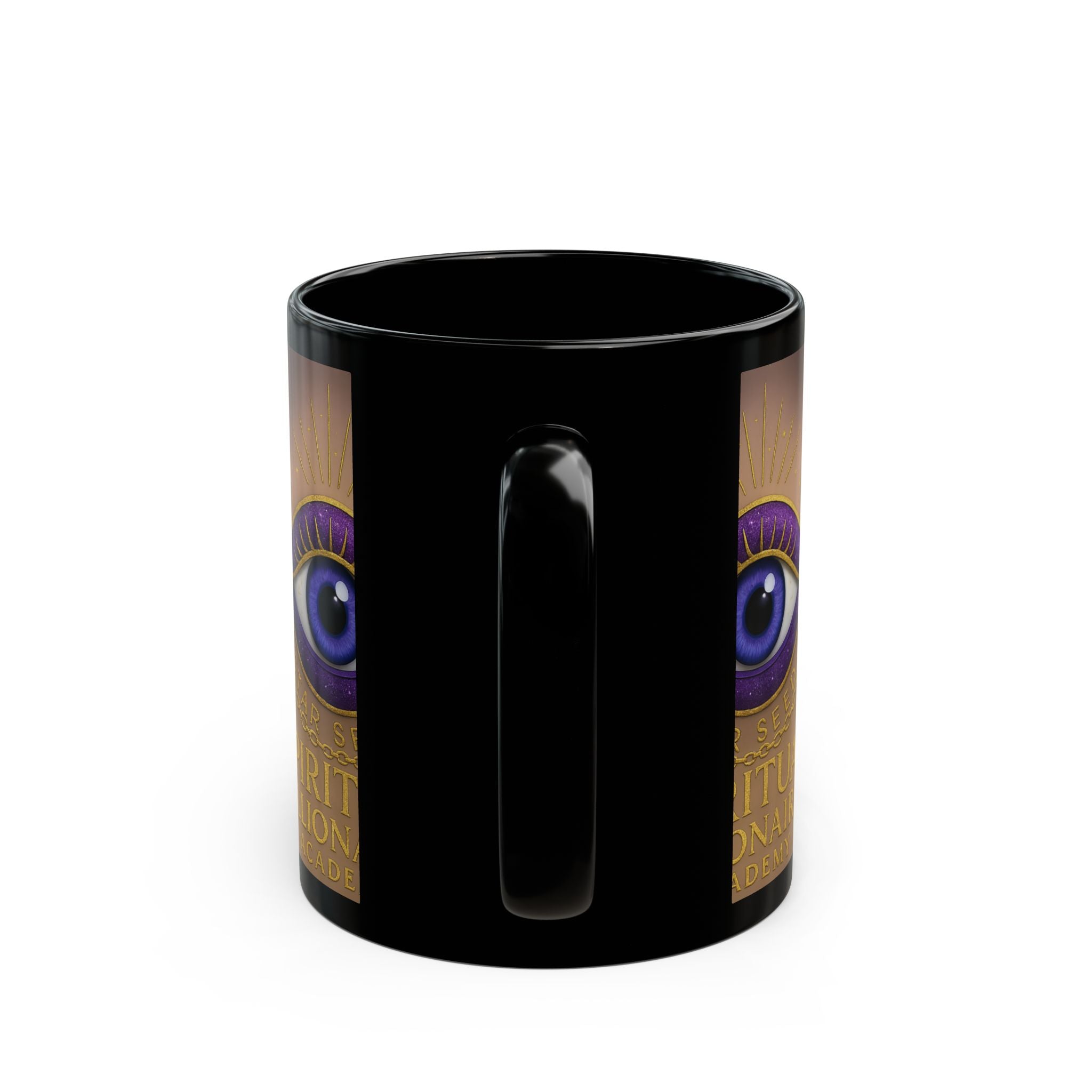 Spiritual Billionaires Mug - Eye Design, Motivational Coffee Cup, Witchy Gift, Affirmation Drinkware, Spirituality Present