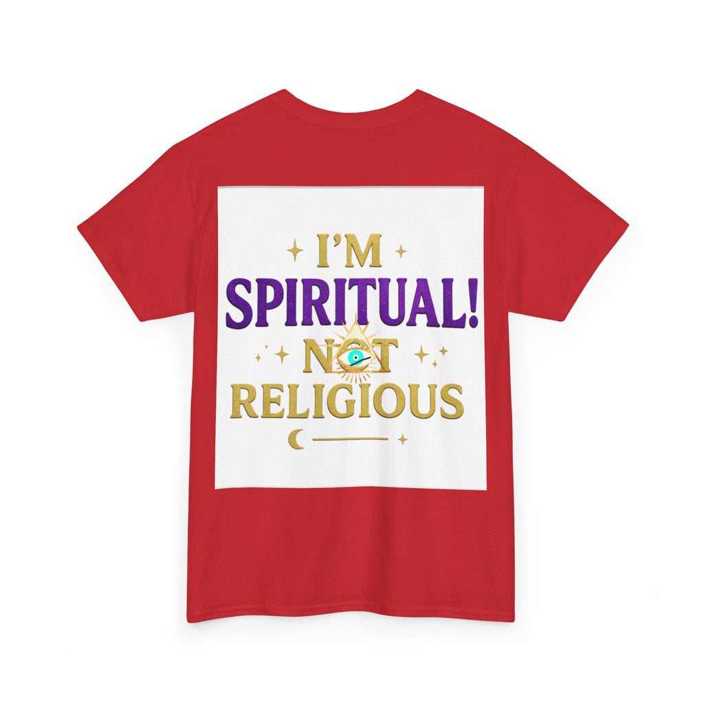 Spiritual Statement Tee, Unisex Cotton Shirt, Boho T-Shirt, Mindfulness Apparel, Gift for Spiritual Friends, Festival Wear