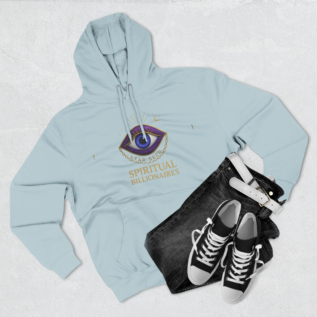 Spiritual Billionaires Hoodie, Cozy Fleece Hoodie, Mindfulness Apparel, Inspirational Gift, Spirituality Sweatshirt, Not Religious Design