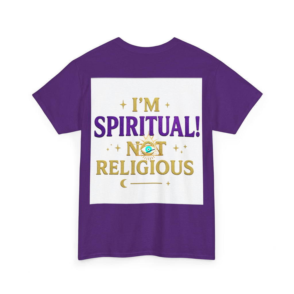 Spiritual Statement Tee, Unisex Cotton Shirt, Boho T-Shirt, Mindfulness Apparel, Gift for Spiritual Friends, Festival Wear