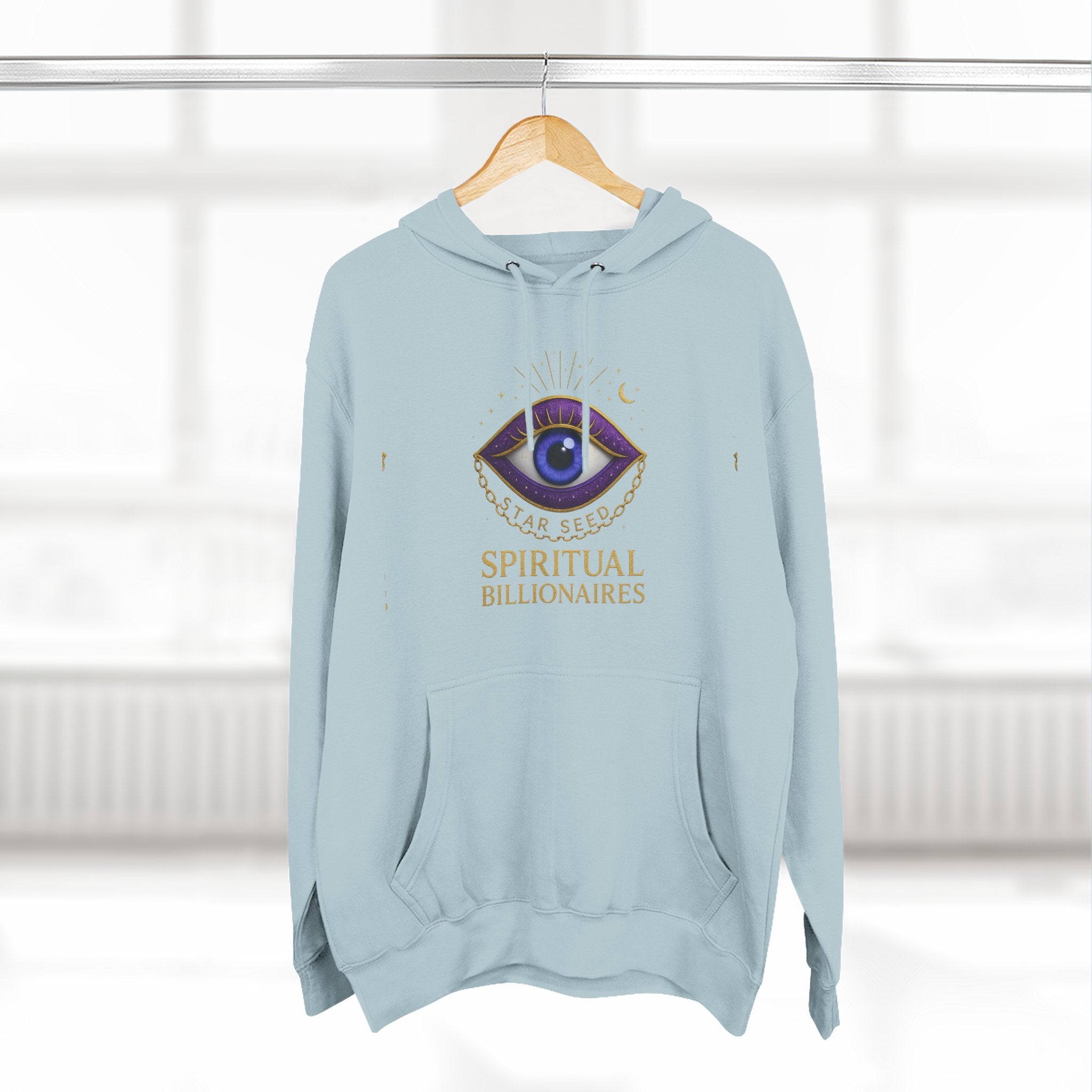 Spiritual Billionaires Hoodie, Cozy Fleece Hoodie, Mindfulness Apparel, Inspirational Gift, Spirituality Sweatshirt, Not Religious Design