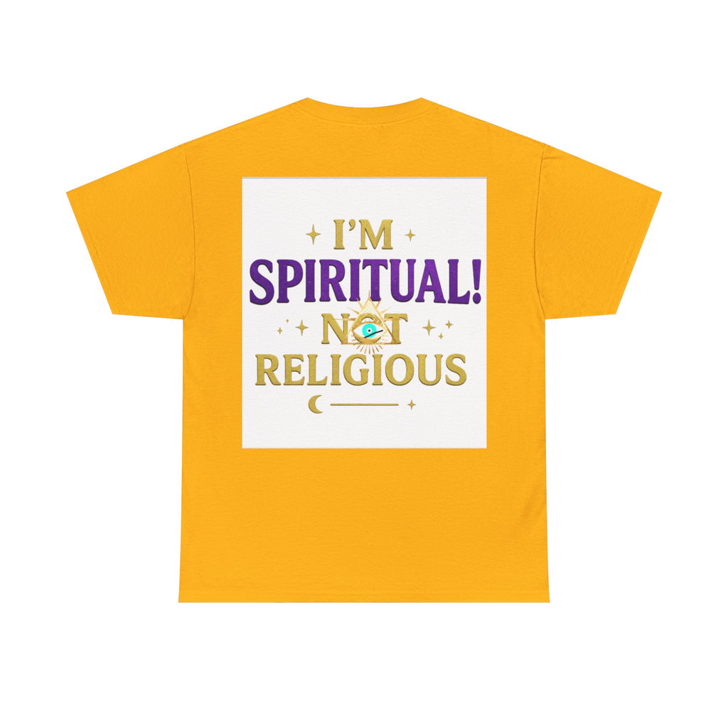 Spiritual Statement Tee, Unisex Cotton Shirt, Boho T-Shirt, Mindfulness Apparel, Gift for Spiritual Friends, Festival Wear
