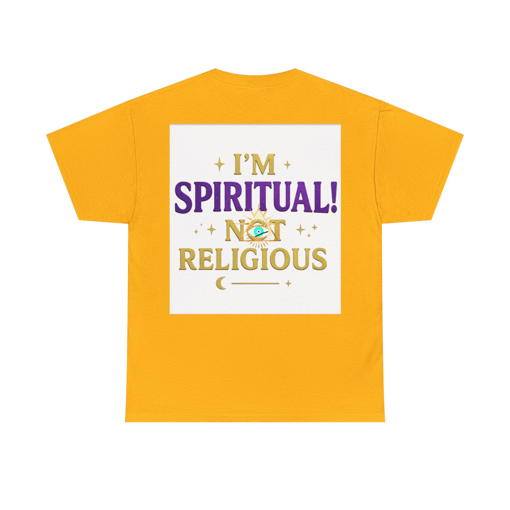 Spiritual Statement Tee, Unisex Cotton Shirt, Boho T-Shirt, Mindfulness Apparel, Gift for Spiritual Friends, Festival Wear