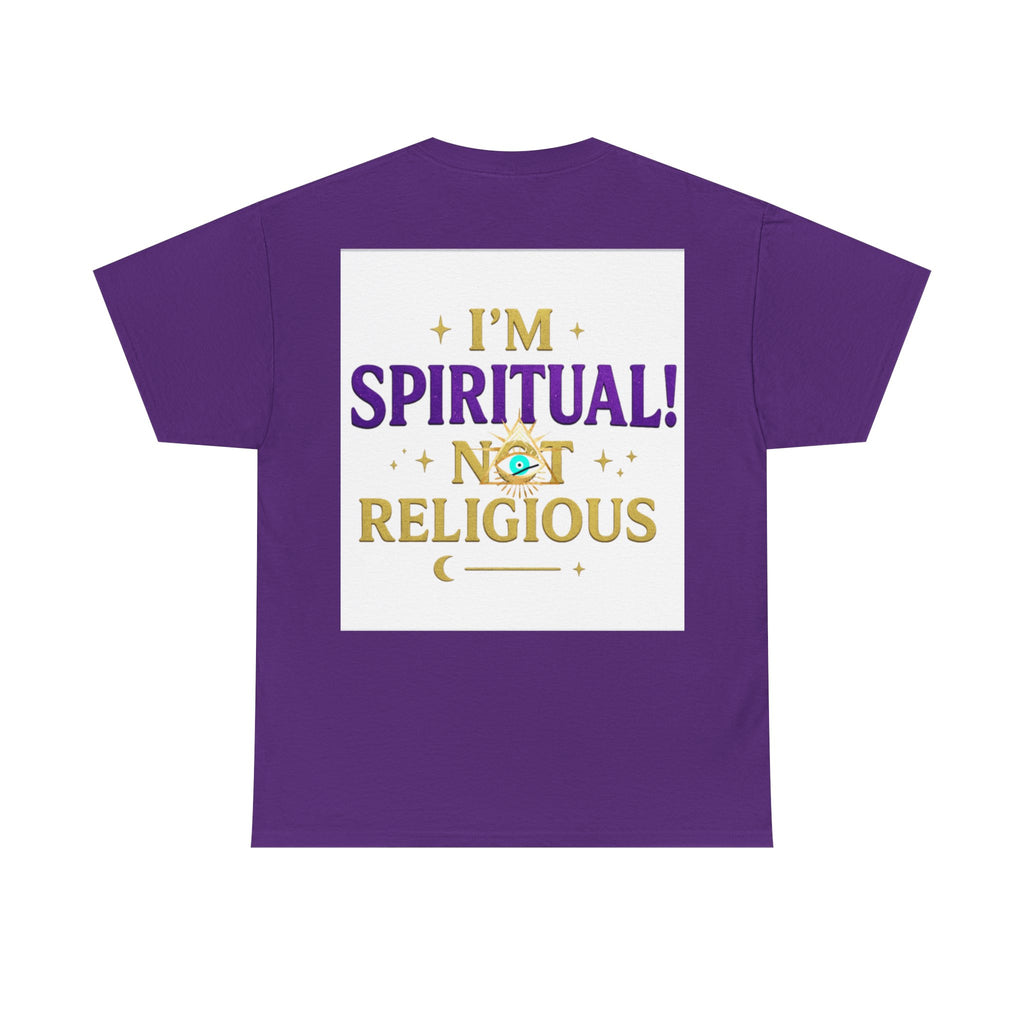 Spiritual Statement Tee, Unisex Cotton Shirt, Boho T-Shirt, Mindfulness Apparel, Gift for Spiritual Friends, Festival Wear