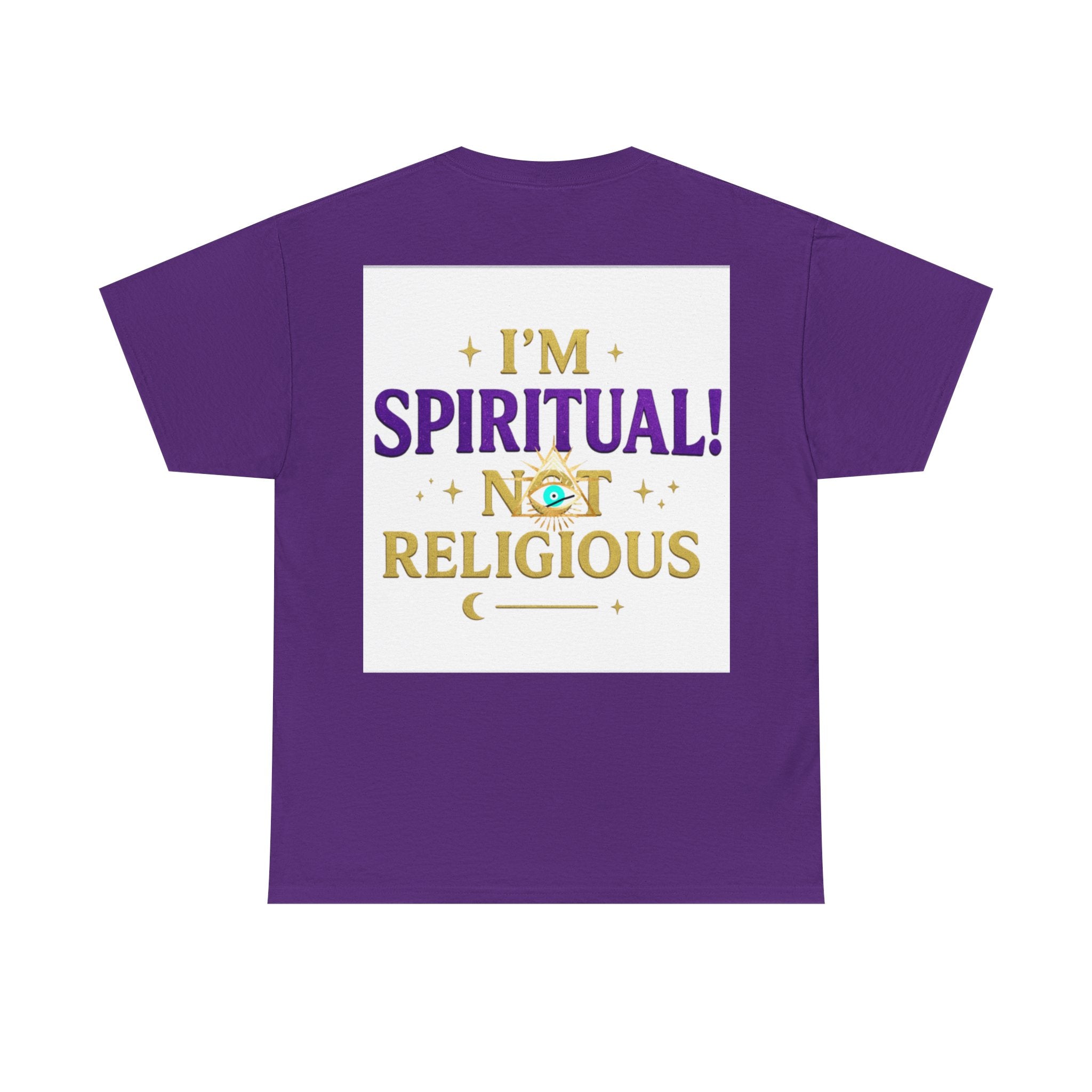 Spiritual Statement Tee, Unisex Cotton Shirt, Boho T-Shirt, Mindfulness Apparel, Gift for Spiritual Friends, Festival Wear