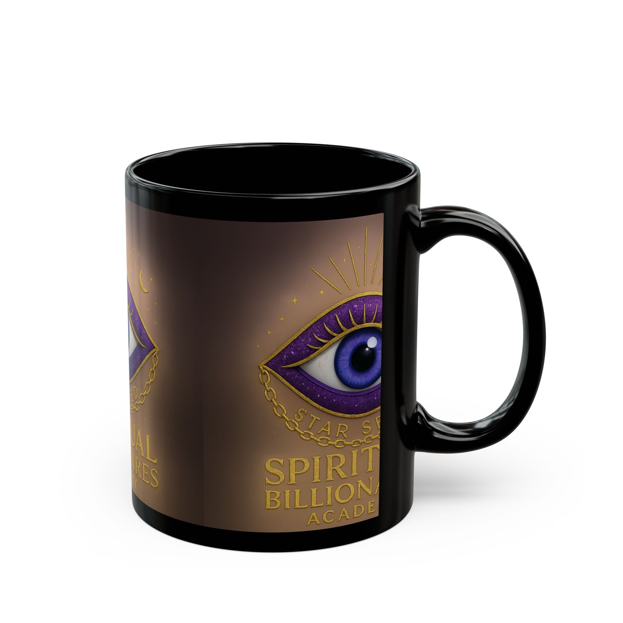 Spiritual Billionaires Mug - Eye Design, Motivational Coffee Cup, Witchy Gift, Affirmation Drinkware, Spirituality Present