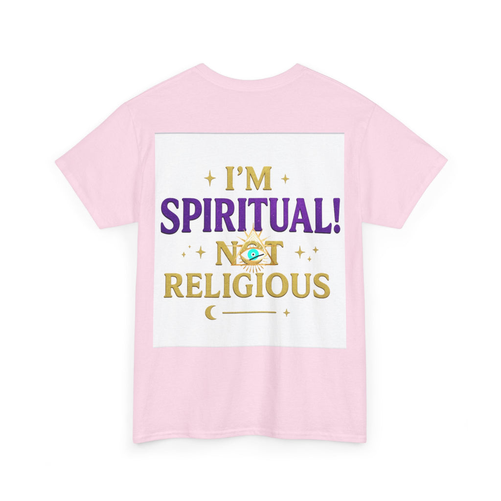 Spiritual Statement Tee, Unisex Cotton Shirt, Boho T-Shirt, Mindfulness Apparel, Gift for Spiritual Friends, Festival Wear