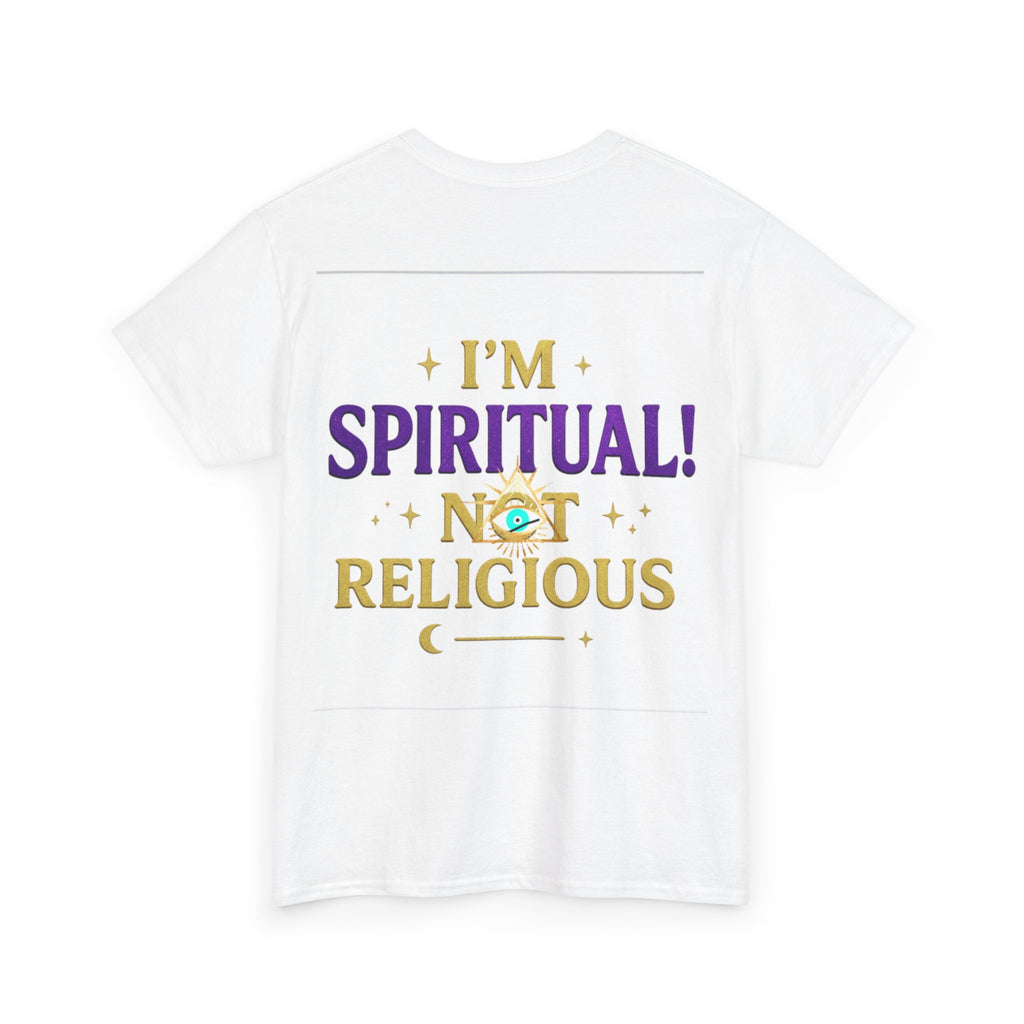 Spiritual Statement Tee, Unisex Cotton Shirt, Boho T-Shirt, Mindfulness Apparel, Gift for Spiritual Friends, Festival Wear
