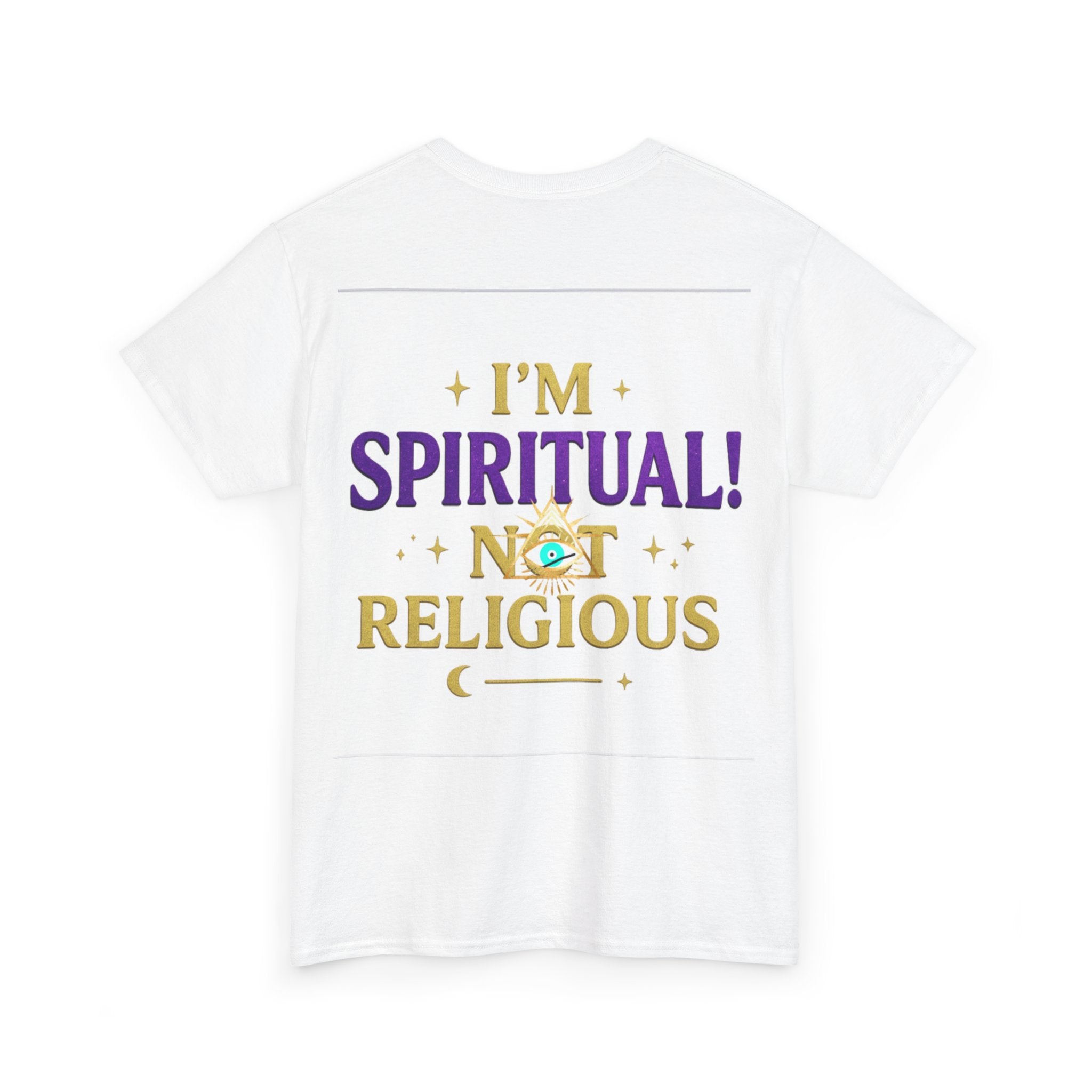 Spiritual Statement Tee, Unisex Cotton Shirt, Boho T-Shirt, Mindfulness Apparel, Gift for Spiritual Friends, Festival Wear