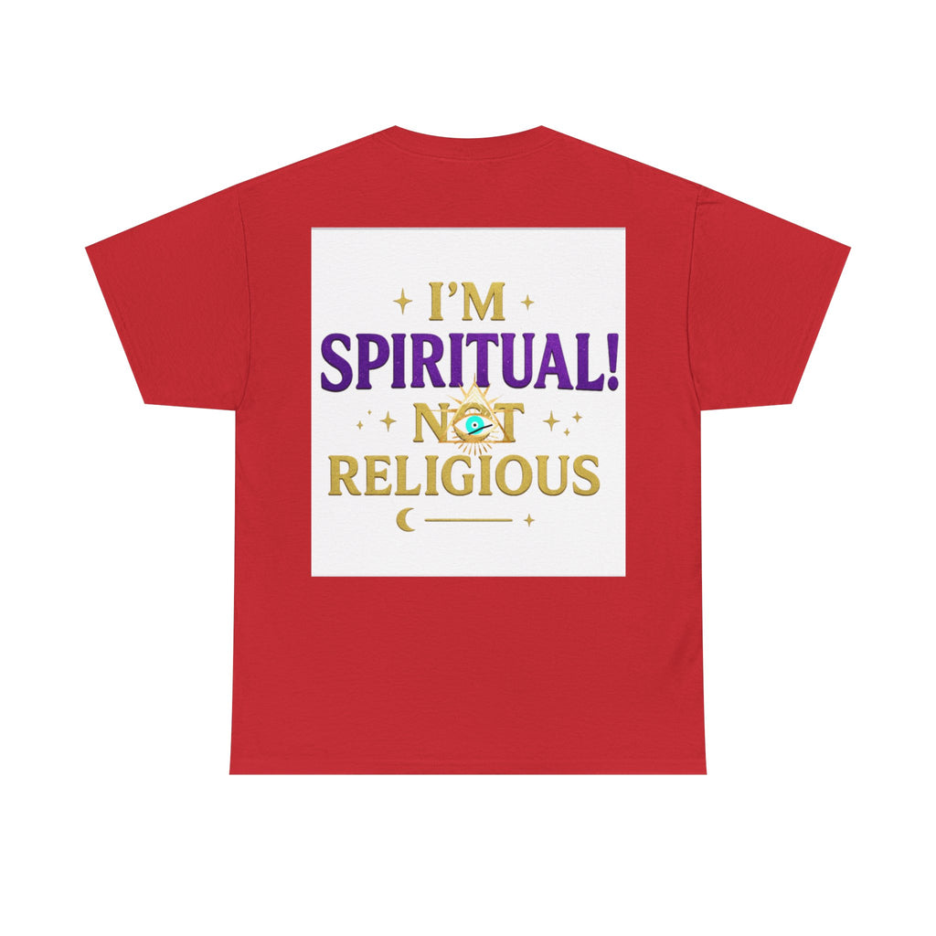 Spiritual Statement Tee, Unisex Cotton Shirt, Boho T-Shirt, Mindfulness Apparel, Gift for Spiritual Friends, Festival Wear