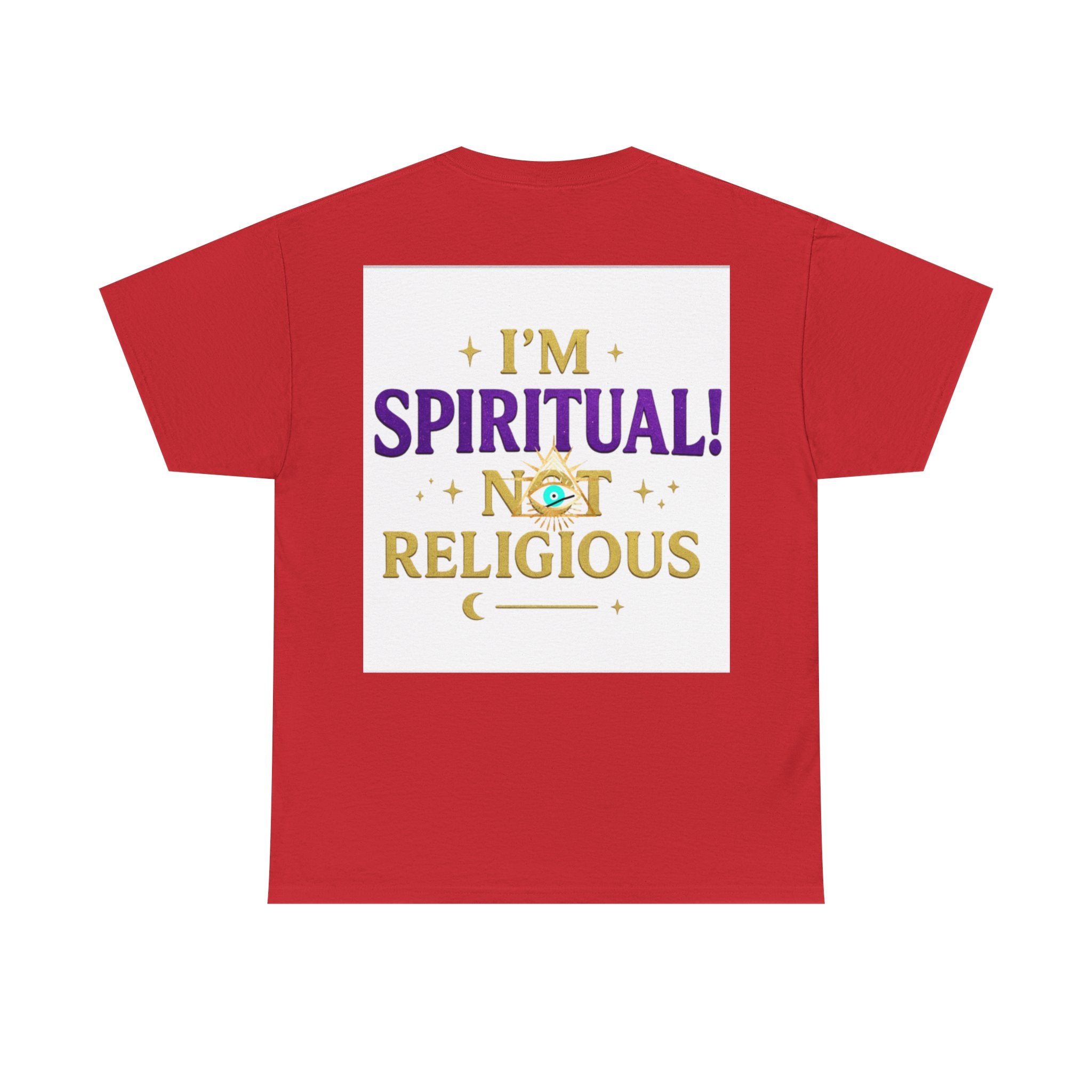 Spiritual Statement Tee, Unisex Cotton Shirt, Boho T-Shirt, Mindfulness Apparel, Gift for Spiritual Friends, Festival Wear