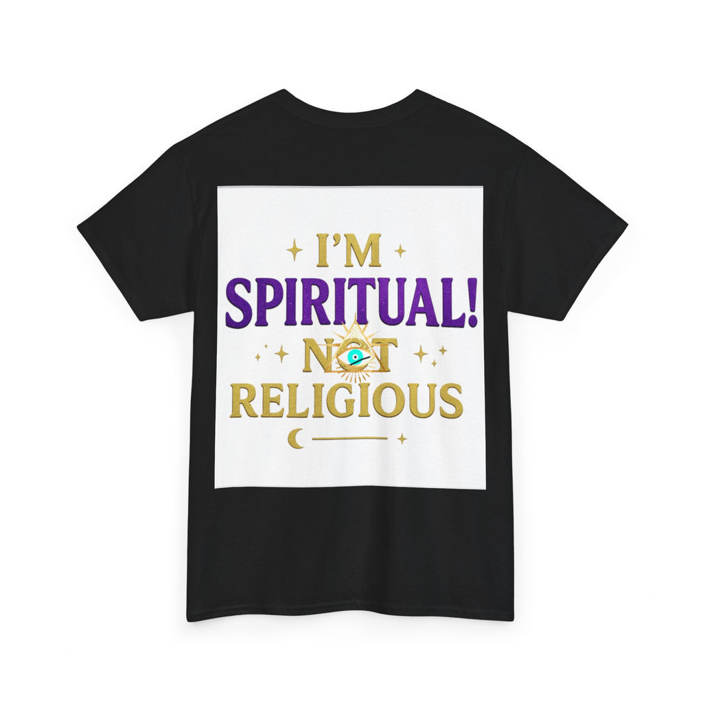 Spiritual Statement Tee, Unisex Cotton Shirt, Boho T-Shirt, Mindfulness Apparel, Gift for Spiritual Friends, Festival Wear