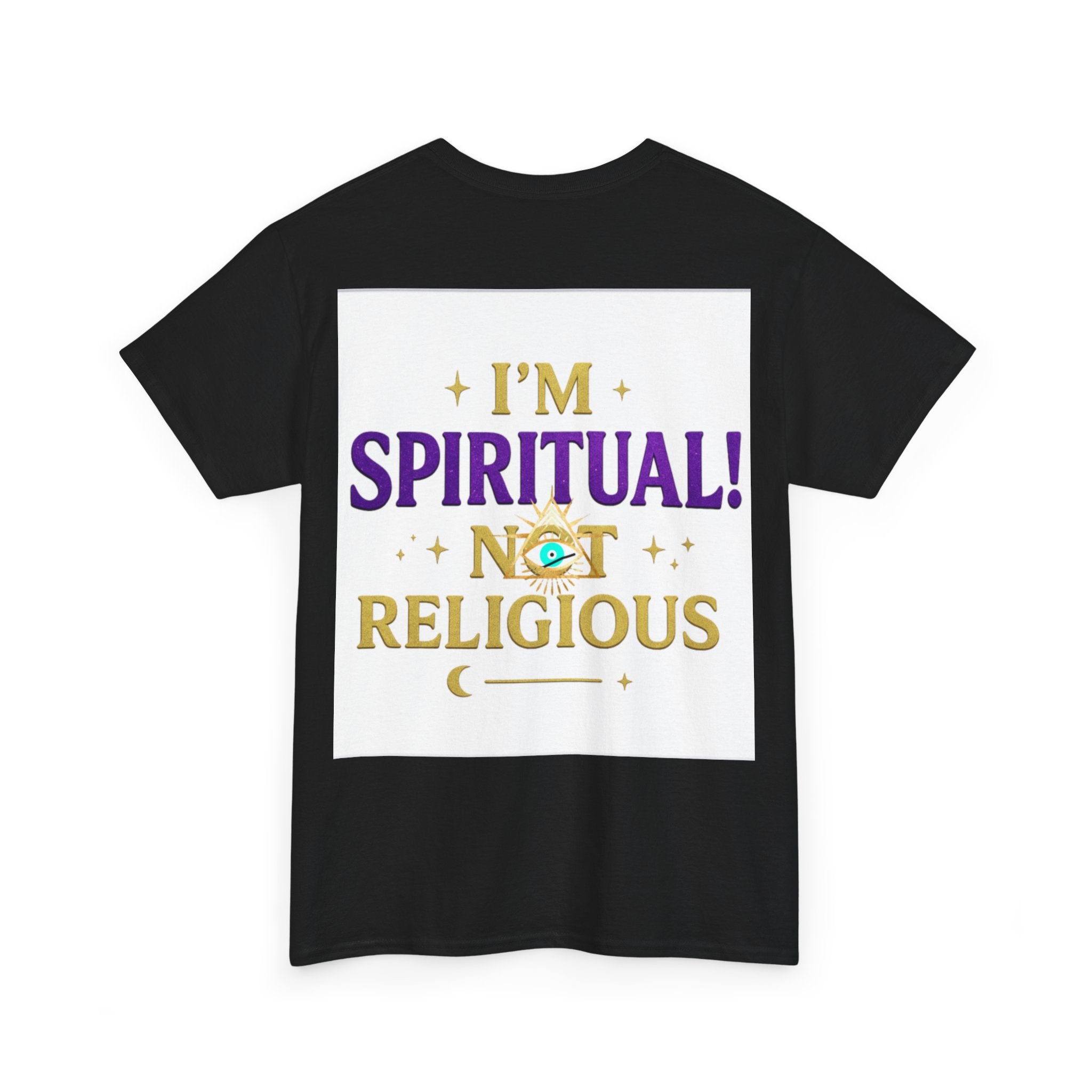 Spiritual Statement Tee, Unisex Cotton Shirt, Boho T-Shirt, Mindfulness Apparel, Gift for Spiritual Friends, Festival Wear