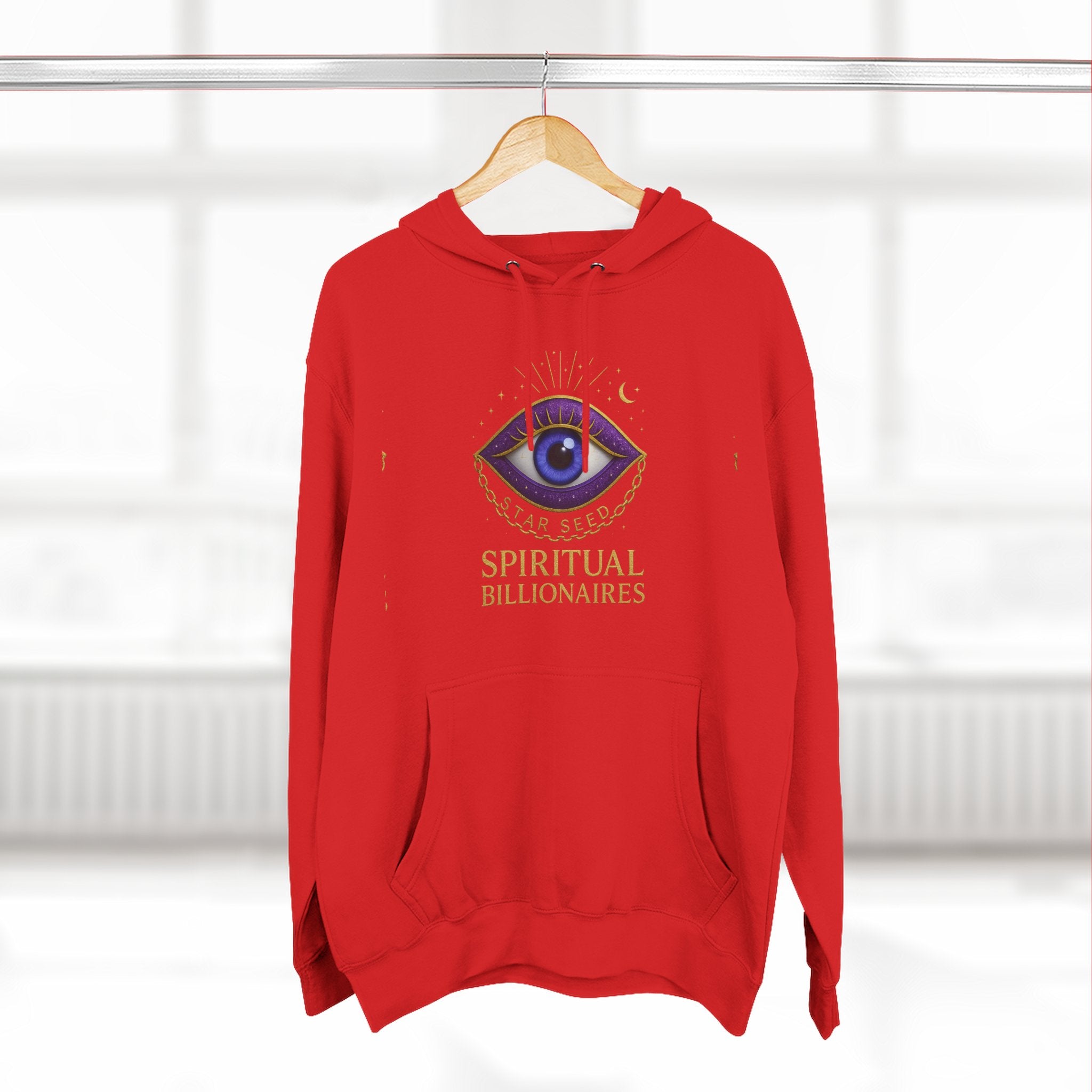Spiritual Billionaires Hoodie, Cozy Fleece Hoodie, Mindfulness Apparel, Inspirational Gift, Spirituality Sweatshirt, Not Religious Design