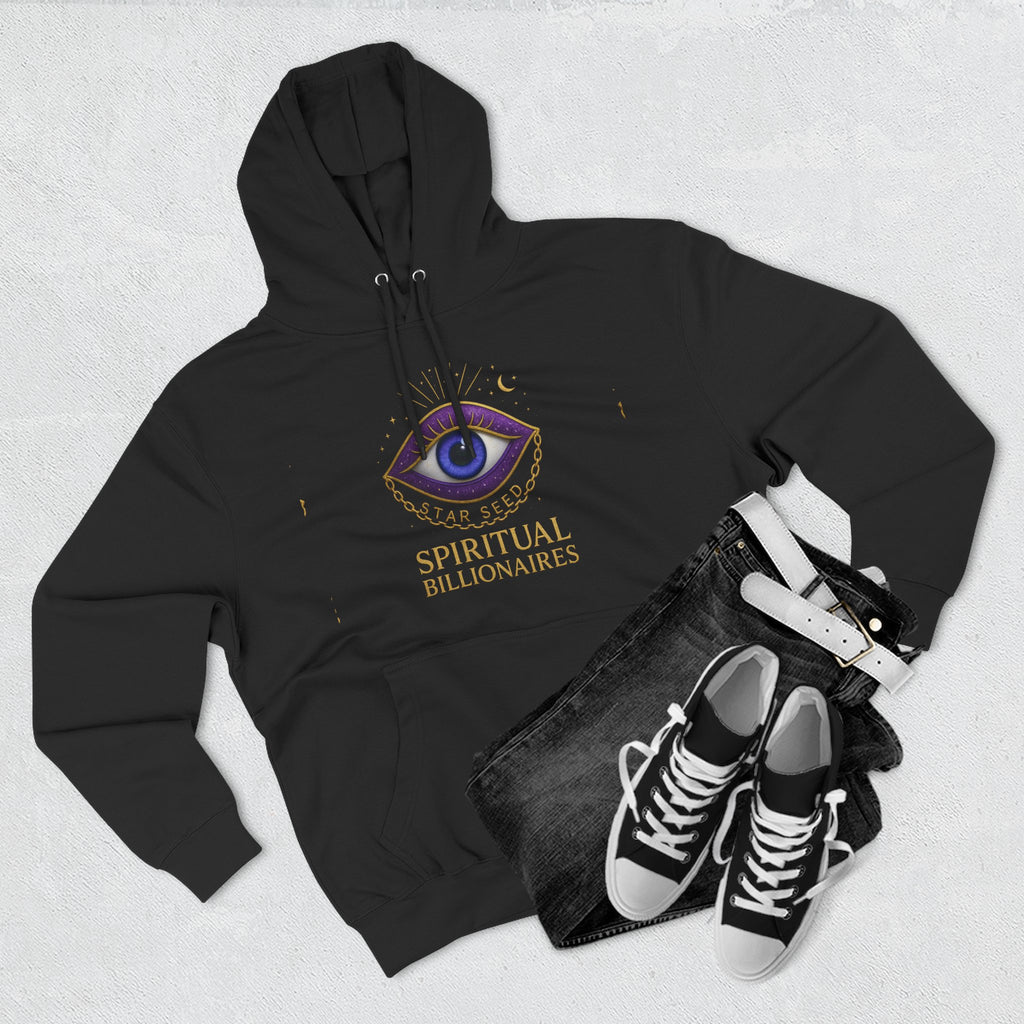 Spiritual Billionaires Hoodie, Cozy Fleece Hoodie, Mindfulness Apparel, Inspirational Gift, Spirituality Sweatshirt, Not Religious Design