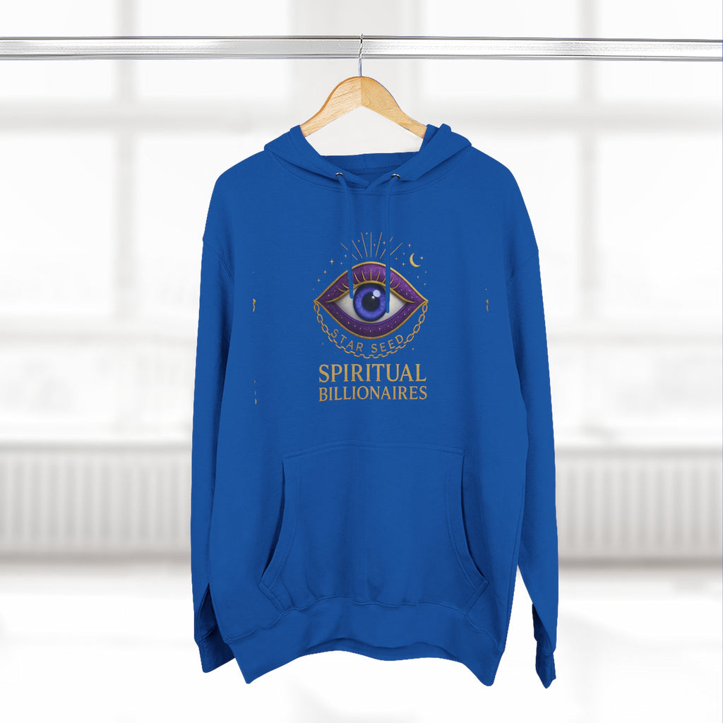Spiritual Billionaires Hoodie, Cozy Fleece Hoodie, Mindfulness Apparel, Inspirational Gift, Spirituality Sweatshirt, Not Religious Design
