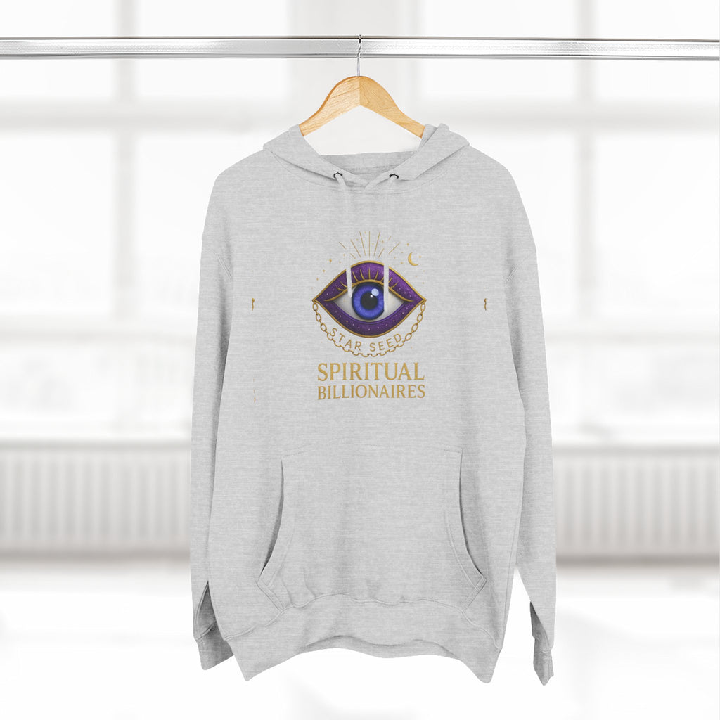 Spiritual Billionaires Hoodie, Cozy Fleece Hoodie, Mindfulness Apparel, Inspirational Gift, Spirituality Sweatshirt, Not Religious Design