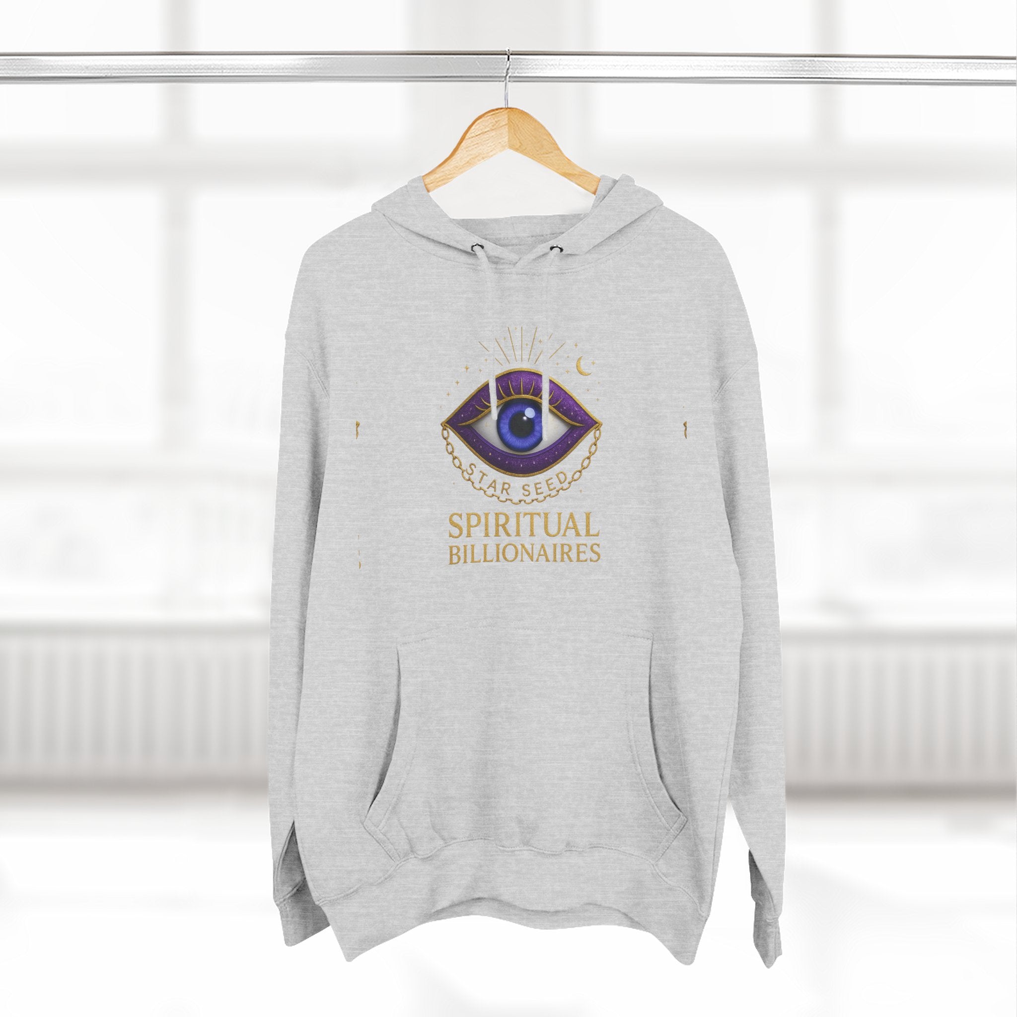 Spiritual Billionaires Hoodie, Cozy Fleece Hoodie, Mindfulness Apparel, Inspirational Gift, Spirituality Sweatshirt, Not Religious Design