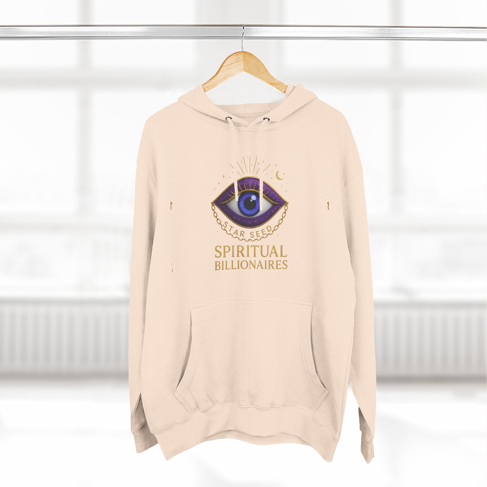 Spiritual Billionaires Hoodie, Cozy Fleece Hoodie, Mindfulness Apparel, Inspirational Gift, Spirituality Sweatshirt, Not Religious Design