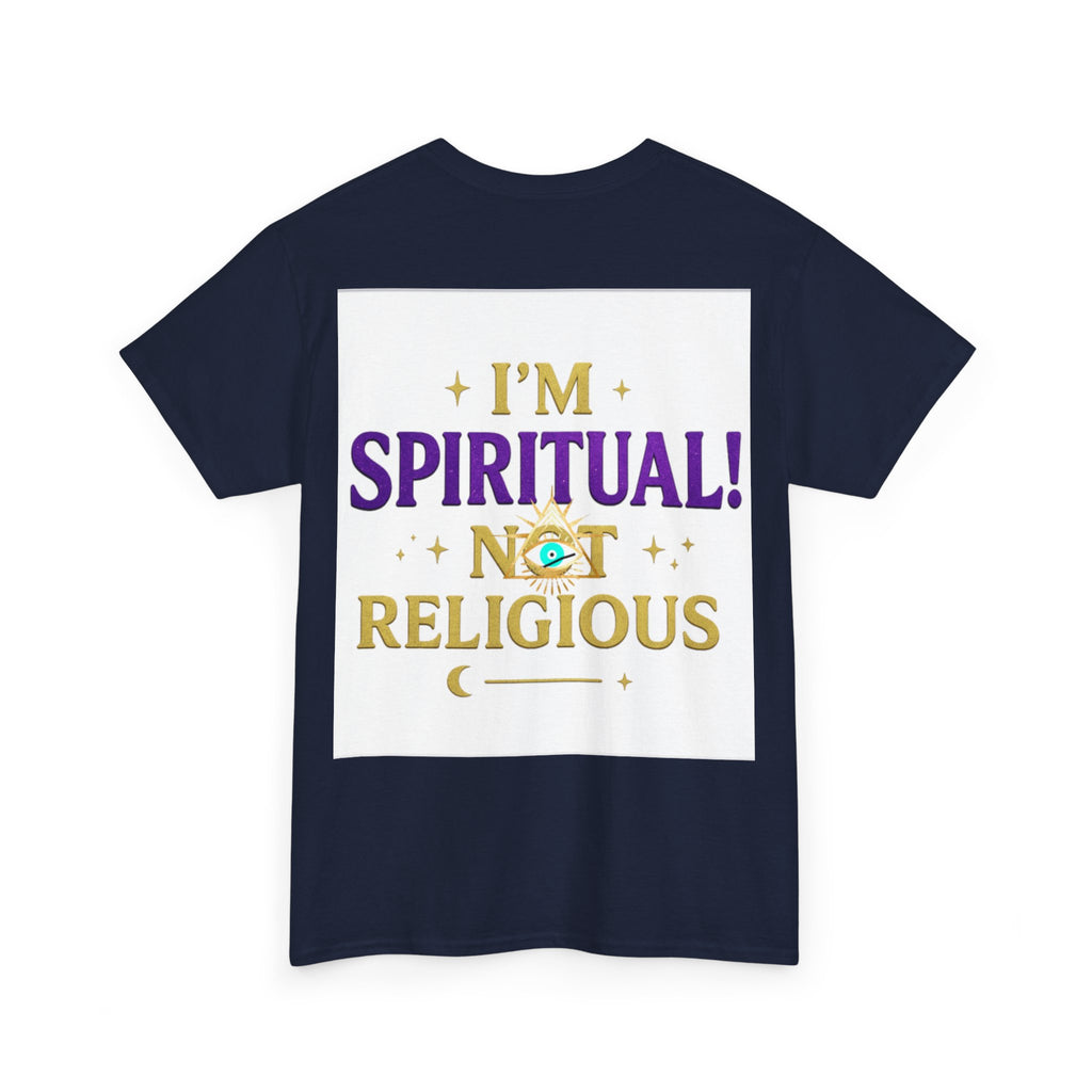 Spiritual Statement Tee, Unisex Cotton Shirt, Boho T-Shirt, Mindfulness Apparel, Gift for Spiritual Friends, Festival Wear