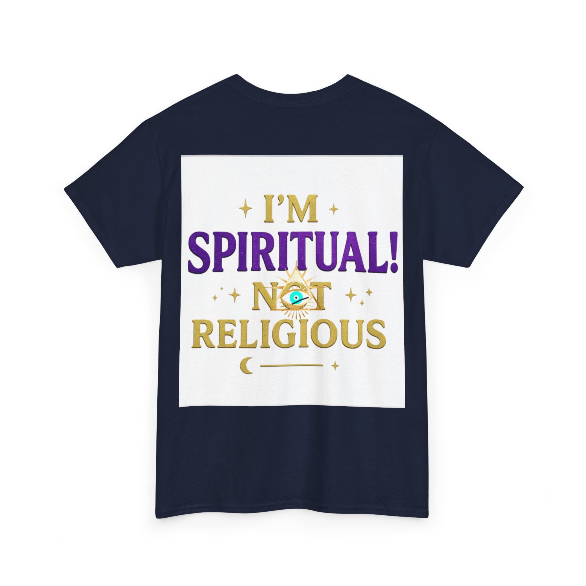 Spiritual Statement Tee, Unisex Cotton Shirt, Boho T-Shirt, Mindfulness Apparel, Gift for Spiritual Friends, Festival Wear