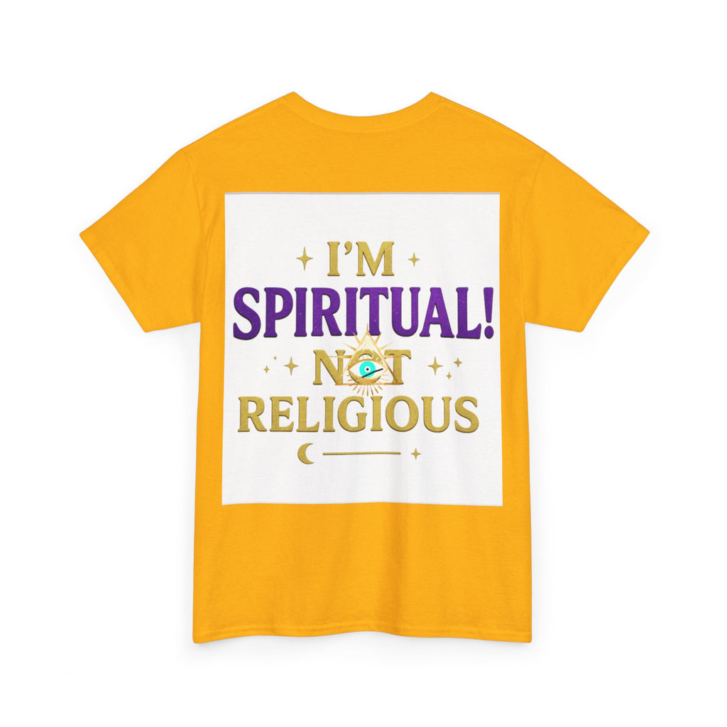 Spiritual Statement Tee, Unisex Cotton Shirt, Boho T-Shirt, Mindfulness Apparel, Gift for Spiritual Friends, Festival Wear
