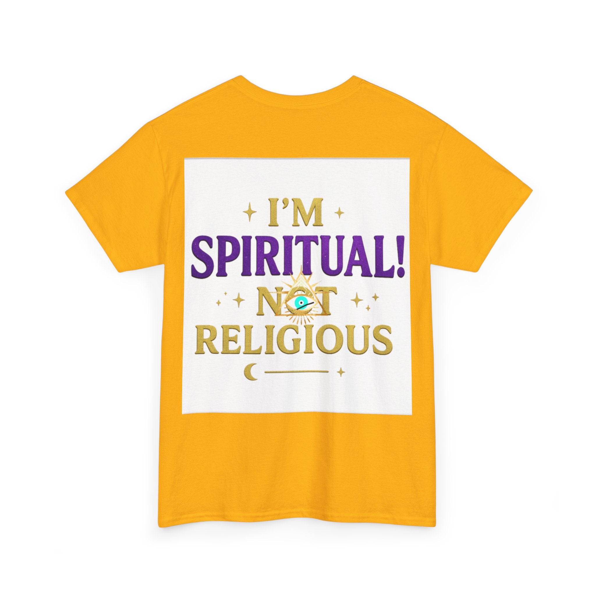 Spiritual Statement Tee, Unisex Cotton Shirt, Boho T-Shirt, Mindfulness Apparel, Gift for Spiritual Friends, Festival Wear