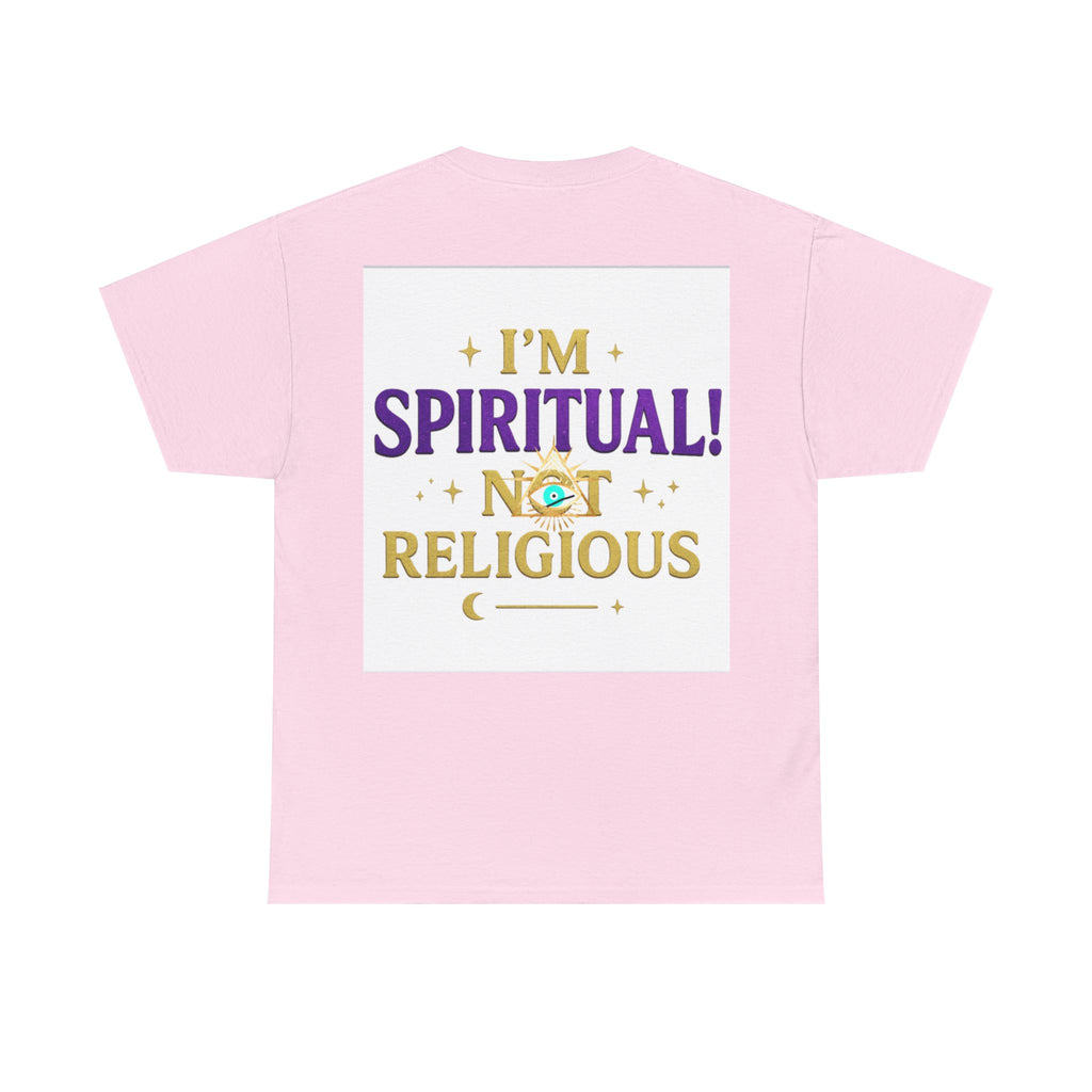 Spiritual Statement Tee, Unisex Cotton Shirt, Boho T-Shirt, Mindfulness Apparel, Gift for Spiritual Friends, Festival Wear
