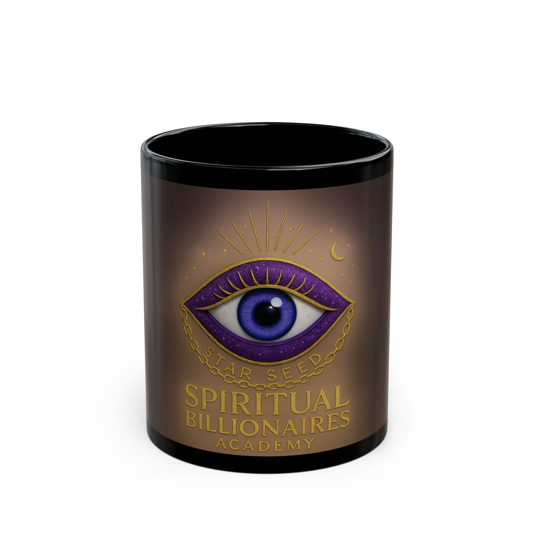 Spiritual Billionaires Mug - Eye Design, Motivational Coffee Cup, Witchy Gift, Affirmation Drinkware, Spirituality Present