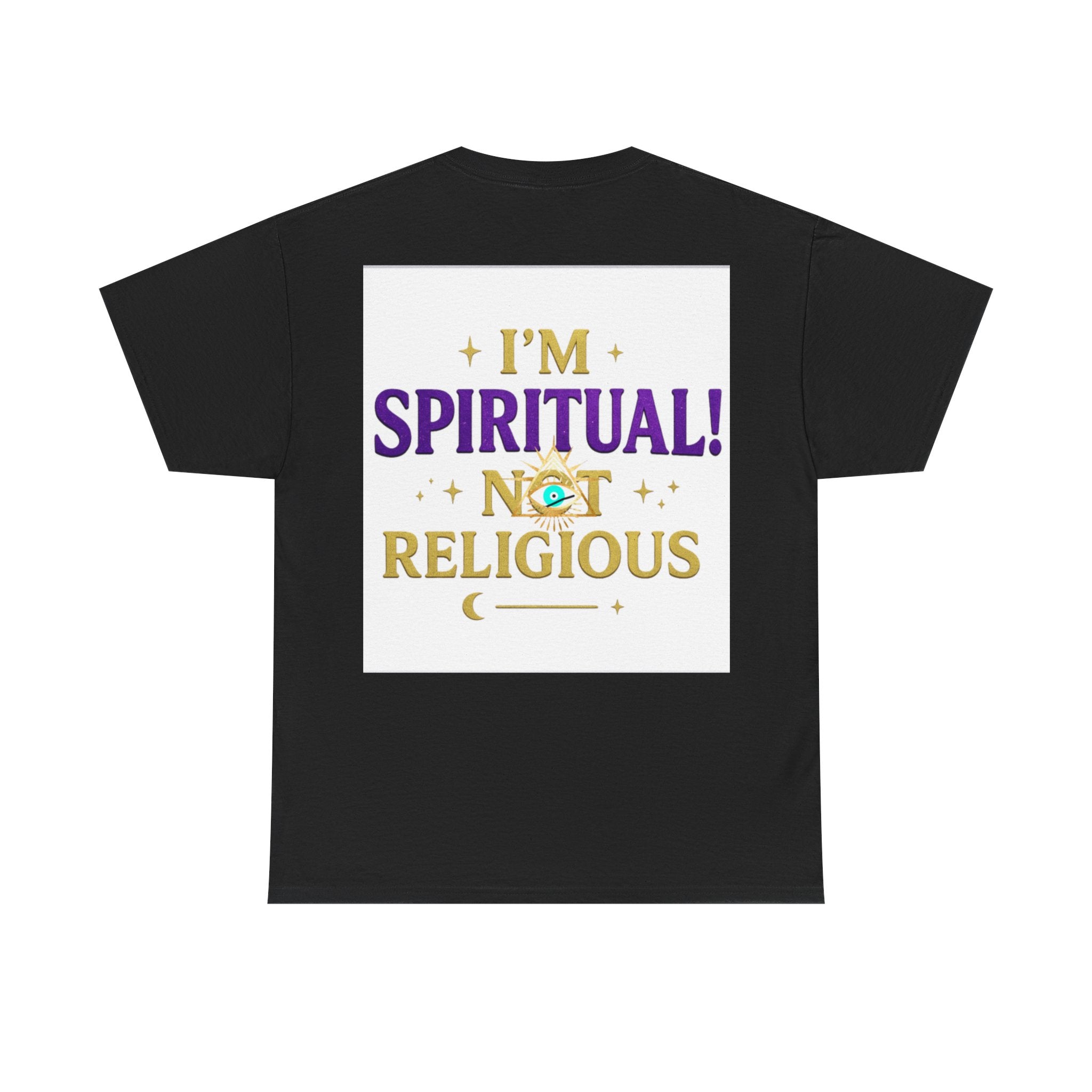 Spiritual Statement Tee, Unisex Cotton Shirt, Boho T-Shirt, Mindfulness Apparel, Gift for Spiritual Friends, Festival Wear
