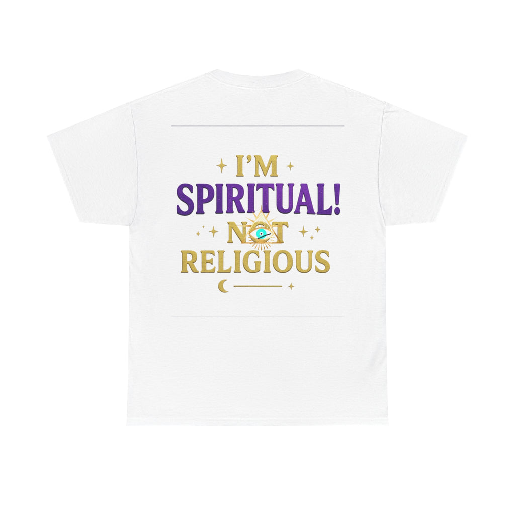 Spiritual Statement Tee, Unisex Cotton Shirt, Boho T-Shirt, Mindfulness Apparel, Gift for Spiritual Friends, Festival Wear