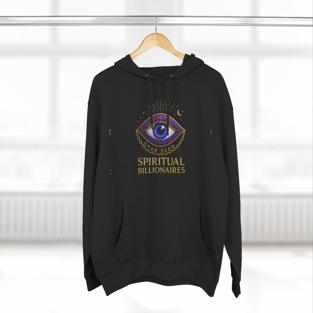 Spiritual Billionaires Hoodie, Cozy Fleece Hoodie, Mindfulness Apparel, Inspirational Gift, Spirituality Sweatshirt, Not Religious Design