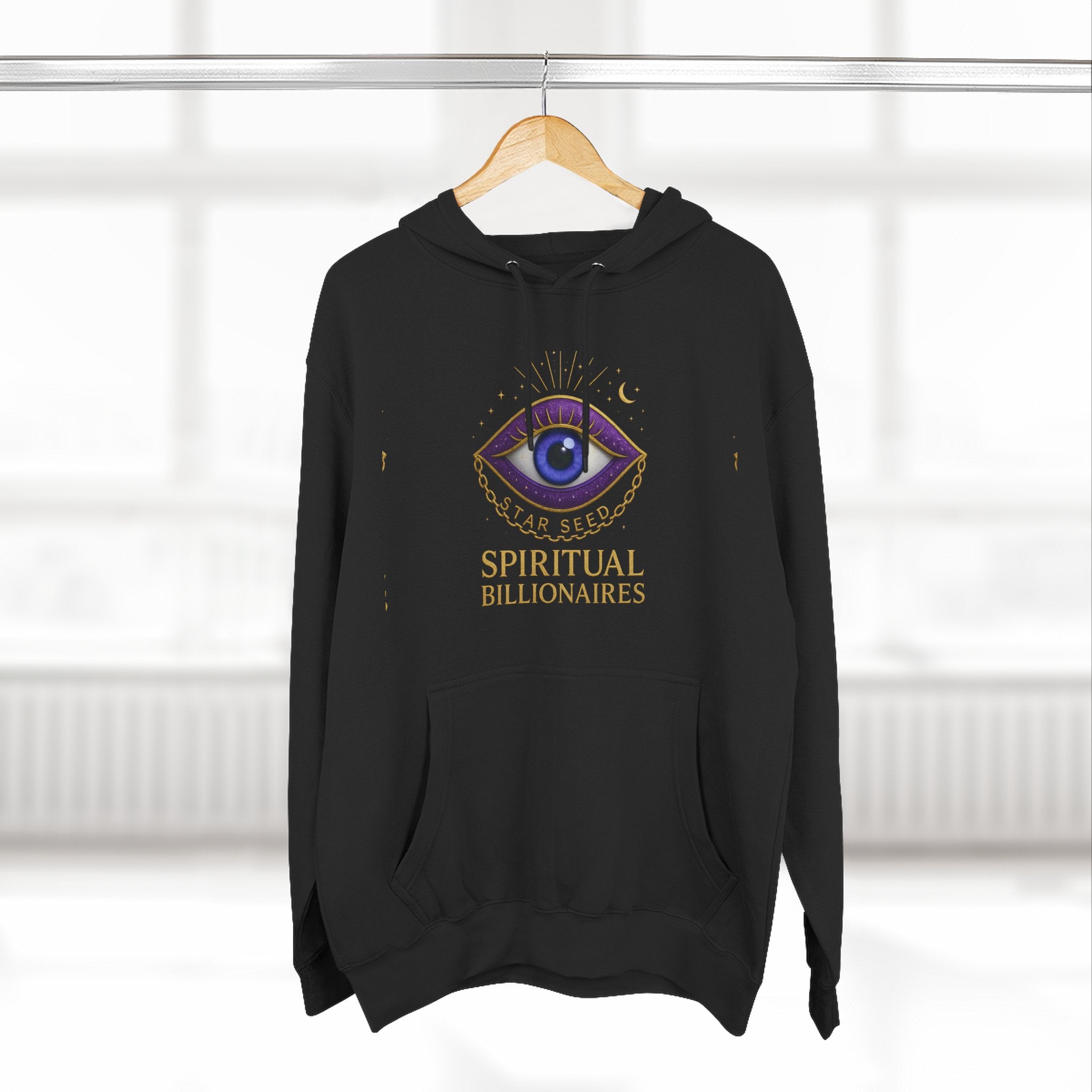 Spiritual Billionaires Hoodie, Cozy Fleece Hoodie, Mindfulness Apparel, Inspirational Gift, Spirituality Sweatshirt, Not Religious Design