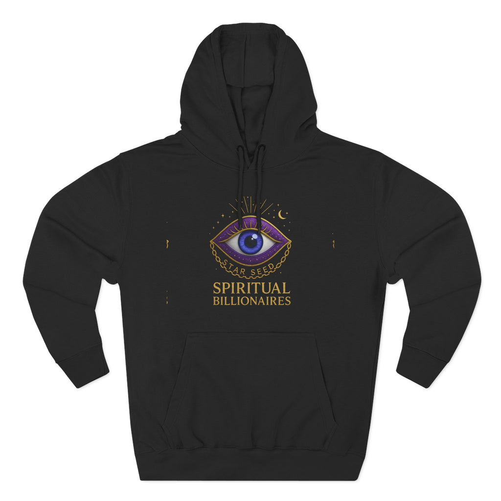 Spiritual Billionaires Hoodie, Cozy Fleece Hoodie, Mindfulness Apparel, Inspirational Gift, Spirituality Sweatshirt, Not Religious Design