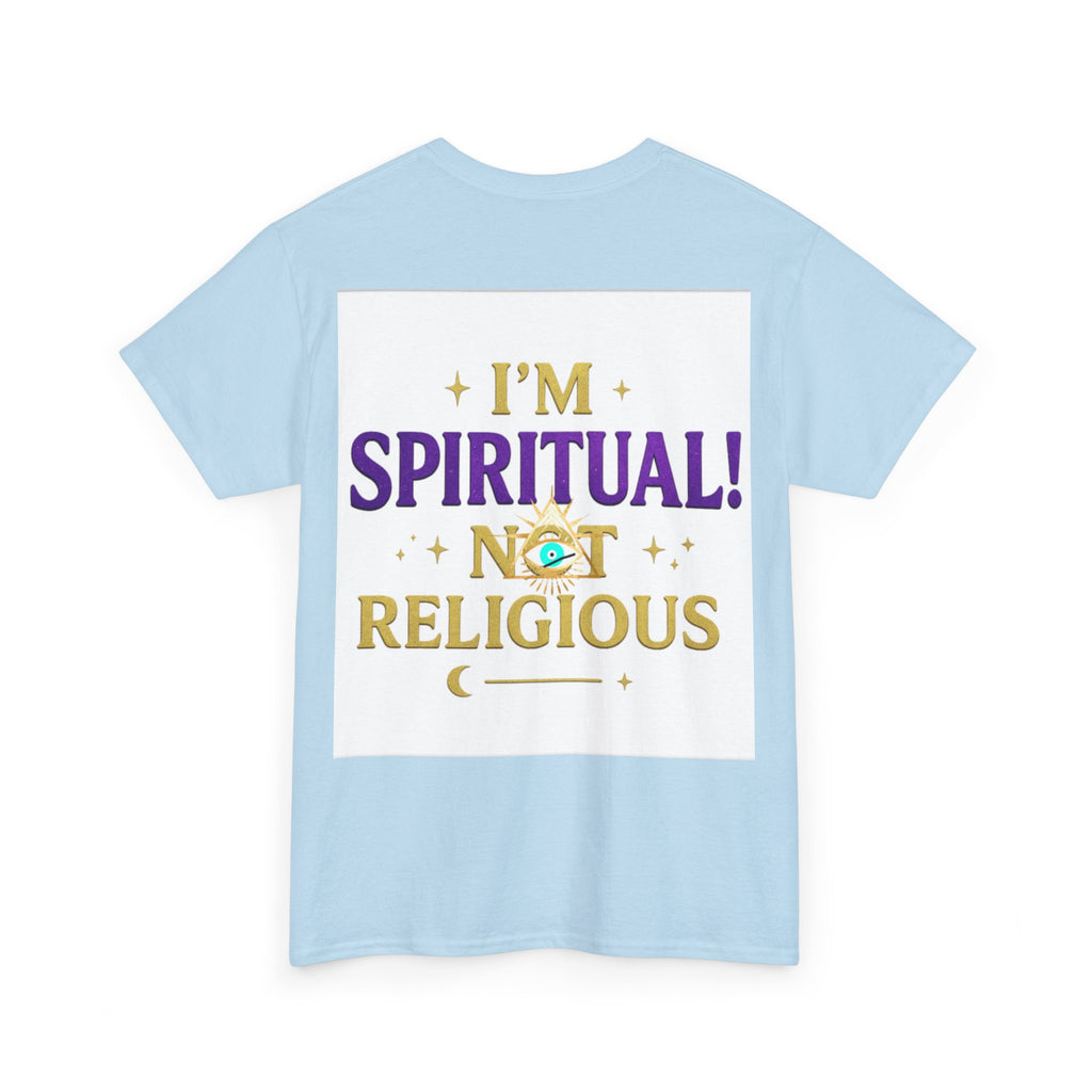 Spiritual Statement Tee, Unisex Cotton Shirt, Boho T-Shirt, Mindfulness Apparel, Gift for Spiritual Friends, Festival Wear
