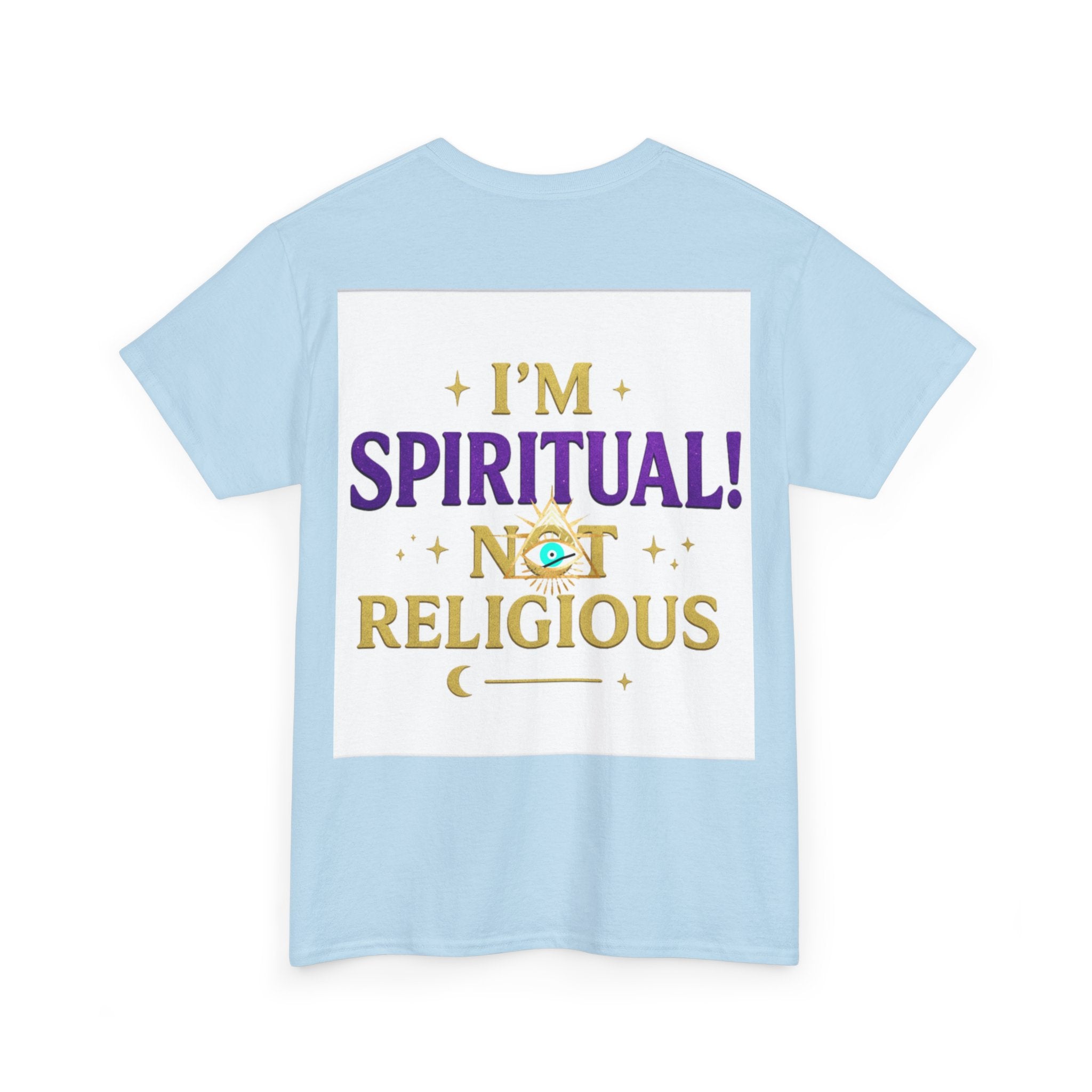 Spiritual Statement Tee, Unisex Cotton Shirt, Boho T-Shirt, Mindfulness Apparel, Gift for Spiritual Friends, Festival Wear